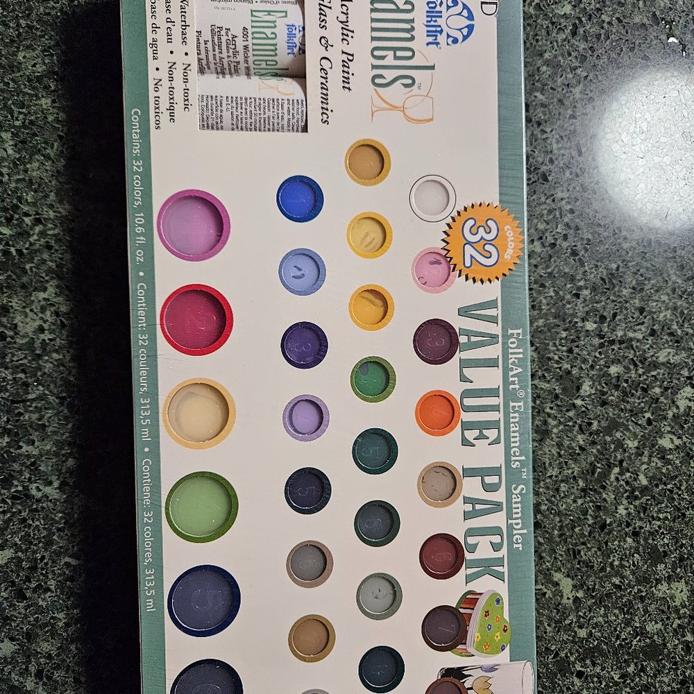 Enamel Paint Set. 32 Colors. NIB